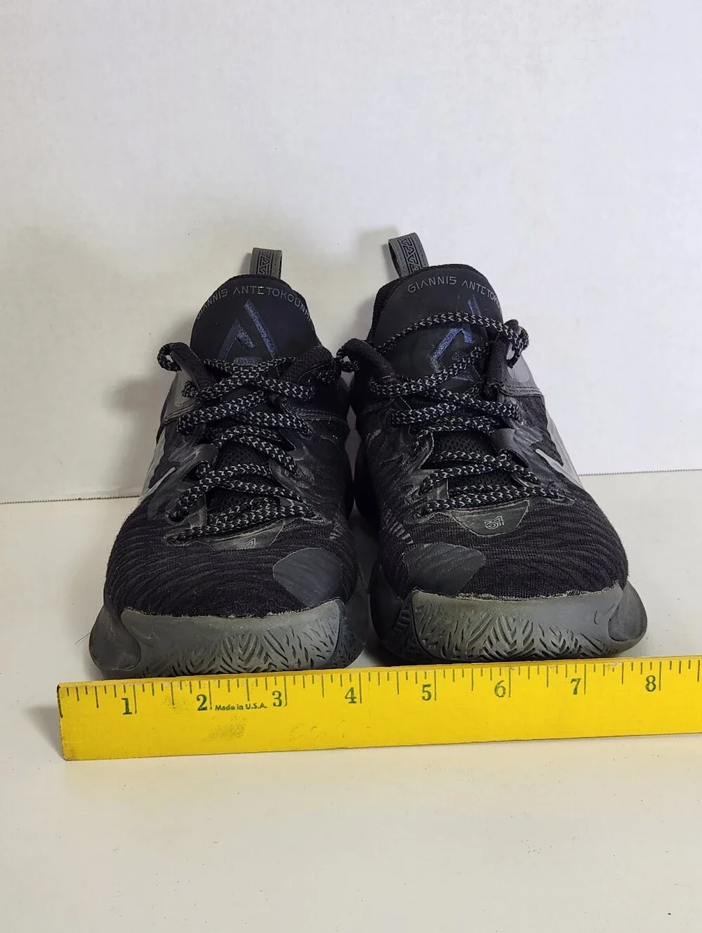Nike Giannis Immortality Men's US 8 Low Top Basketball Sneakers Shoes Black Grey